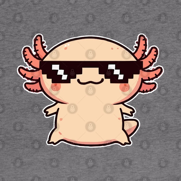 cute Thug axolotl Life by fikriamrullah